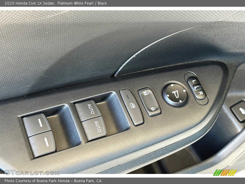 Platinum White Pearl / Black 2020 Honda Civic LX Sedan