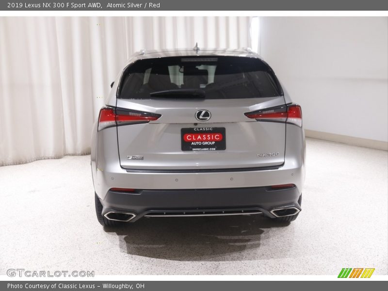 Atomic Silver / Red 2019 Lexus NX 300 F Sport AWD