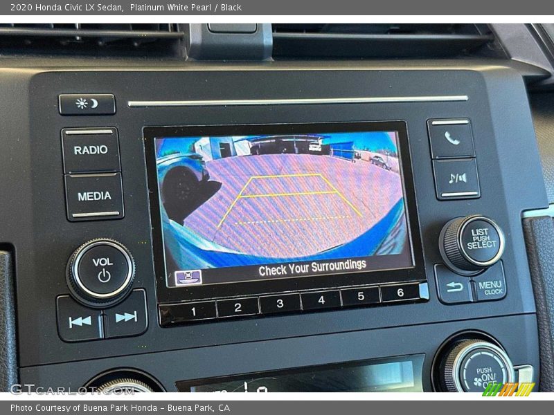 Platinum White Pearl / Black 2020 Honda Civic LX Sedan
