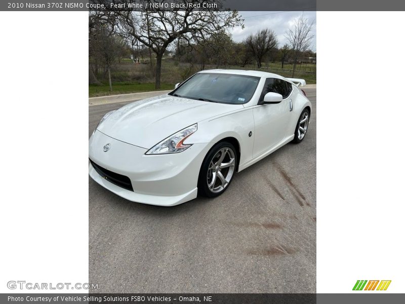 Pearl White / NISMO Black/Red Cloth 2010 Nissan 370Z NISMO Coupe