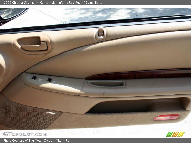 Inferno Red Pearl / Camel Beige 1999 Chrysler Sebring JXi Convertible