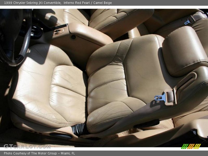Inferno Red Pearl / Camel Beige 1999 Chrysler Sebring JXi Convertible