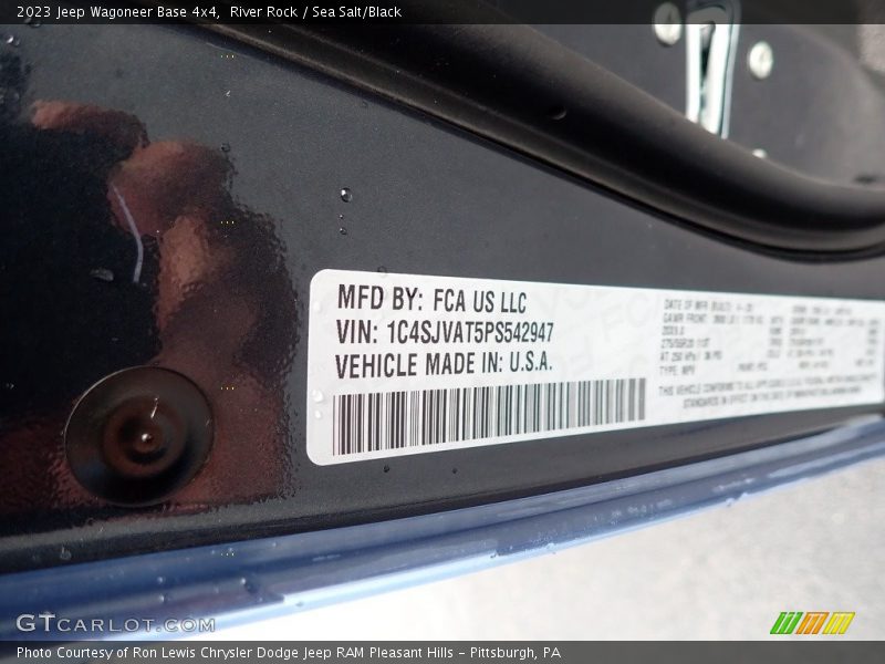 River Rock / Sea Salt/Black 2023 Jeep Wagoneer Base 4x4