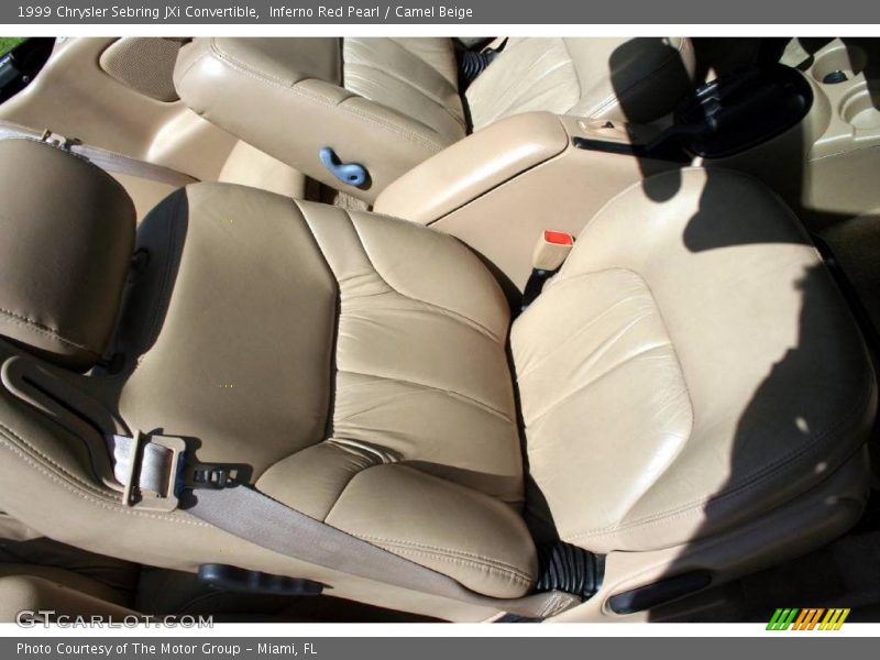 Inferno Red Pearl / Camel Beige 1999 Chrysler Sebring JXi Convertible