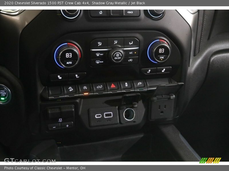 Shadow Gray Metallic / Jet Black 2020 Chevrolet Silverado 1500 RST Crew Cab 4x4