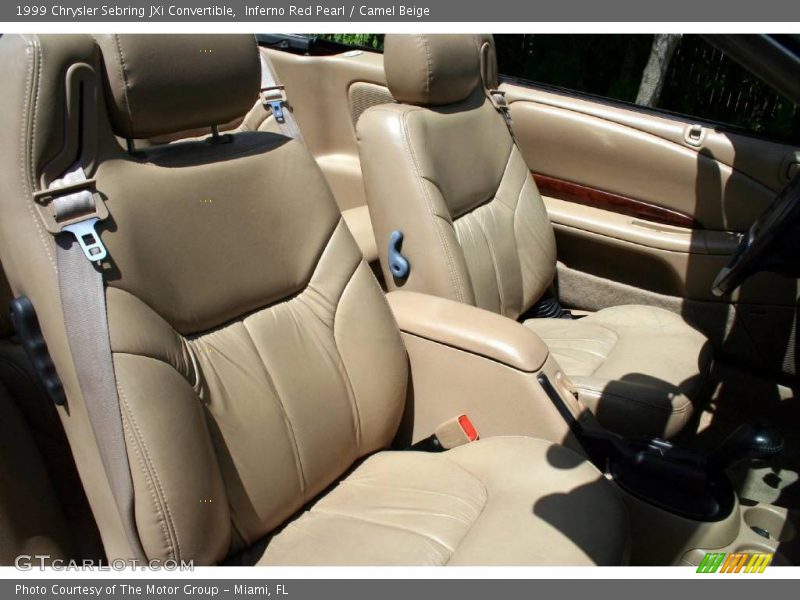 Inferno Red Pearl / Camel Beige 1999 Chrysler Sebring JXi Convertible