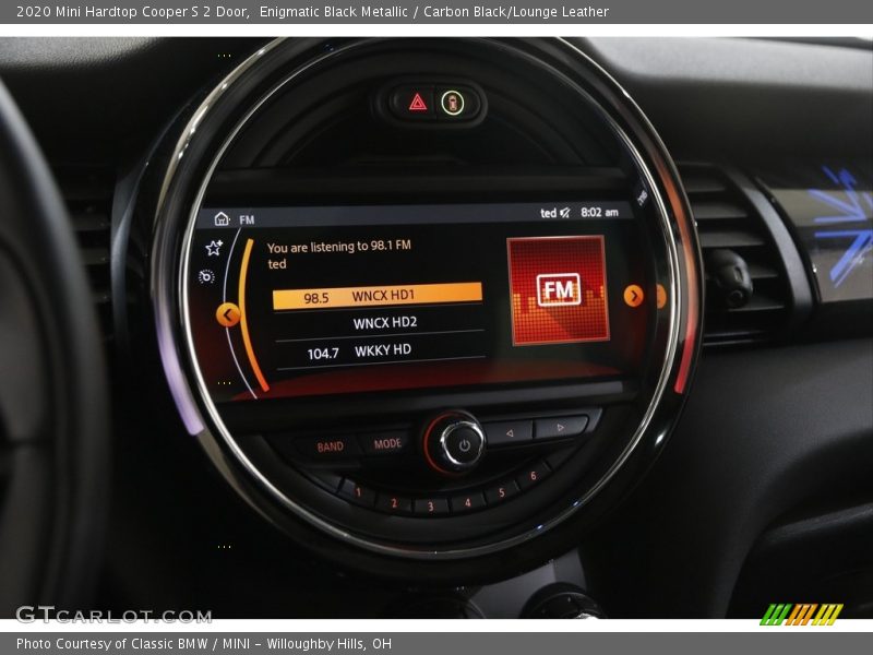 Enigmatic Black Metallic / Carbon Black/Lounge Leather 2020 Mini Hardtop Cooper S 2 Door