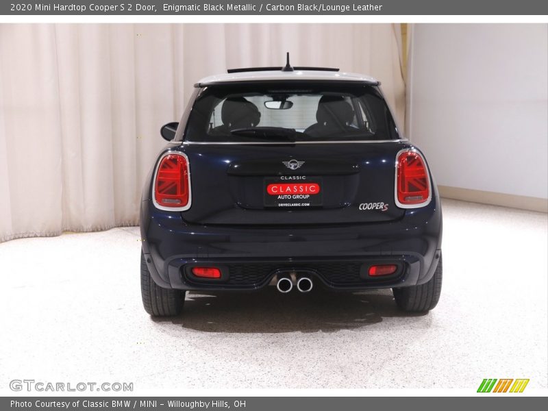 Enigmatic Black Metallic / Carbon Black/Lounge Leather 2020 Mini Hardtop Cooper S 2 Door
