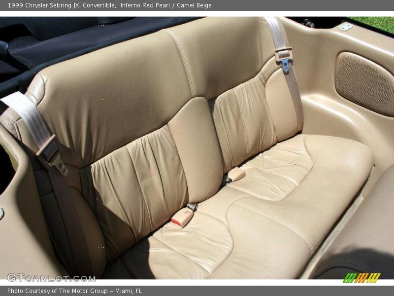 Inferno Red Pearl / Camel Beige 1999 Chrysler Sebring JXi Convertible