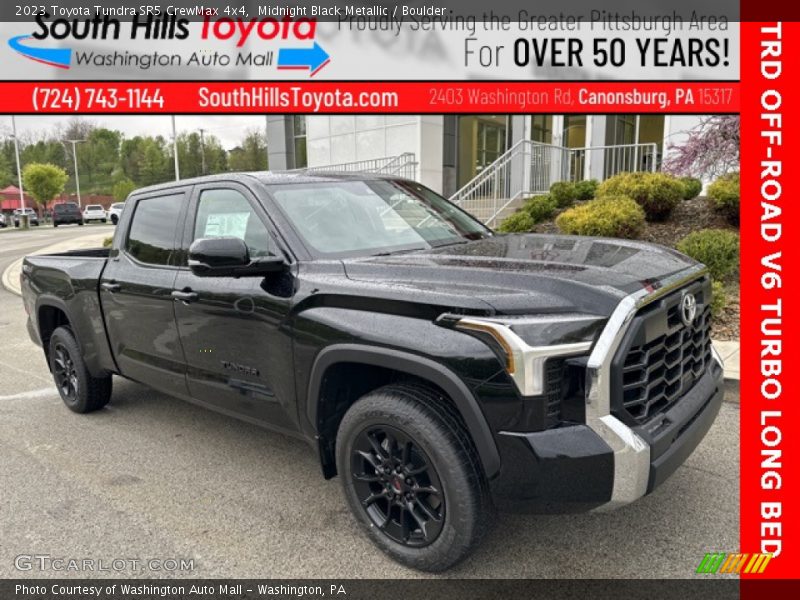 Midnight Black Metallic / Boulder 2023 Toyota Tundra SR5 CrewMax 4x4