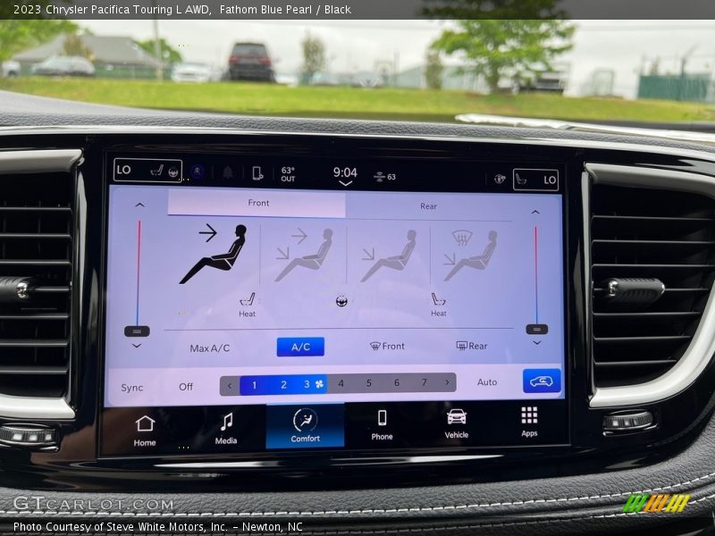 Controls of 2023 Pacifica Touring L AWD