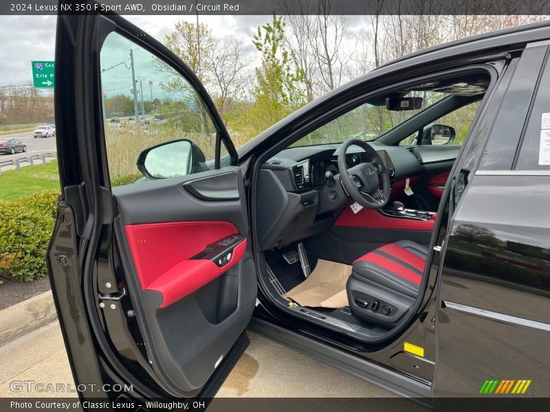  2024 NX 350 F Sport AWD Circuit Red Interior