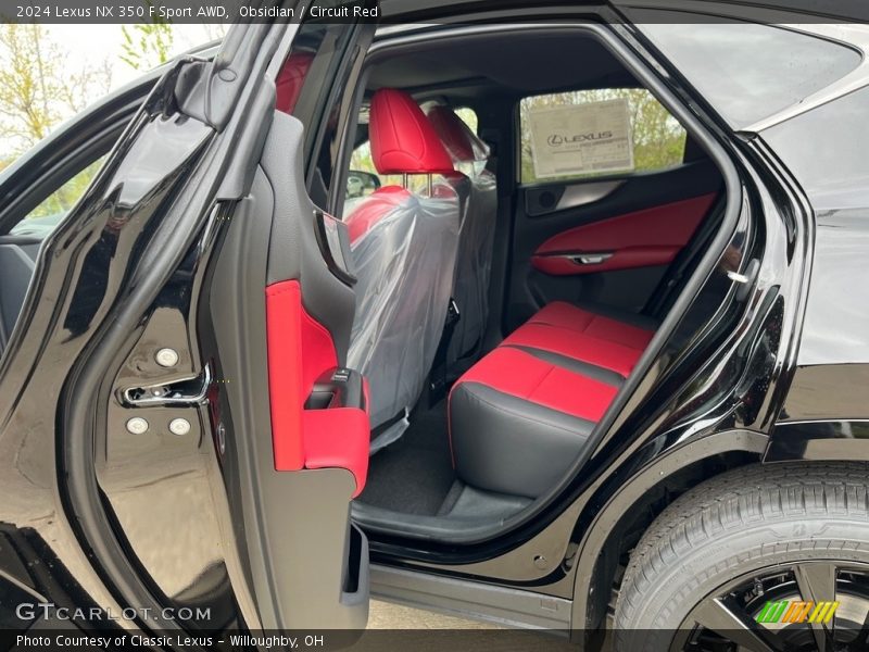 Rear Seat of 2024 NX 350 F Sport AWD