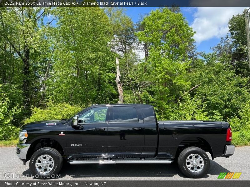  2023 2500 Laramie Mega Cab 4x4 Diamond Black Crystal Pearl