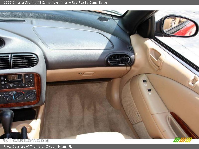 Inferno Red Pearl / Camel Beige 1999 Chrysler Sebring JXi Convertible