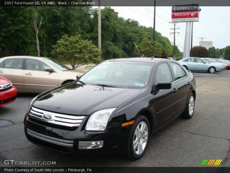 Black / Charcoal Black 2007 Ford Fusion SEL V6 AWD