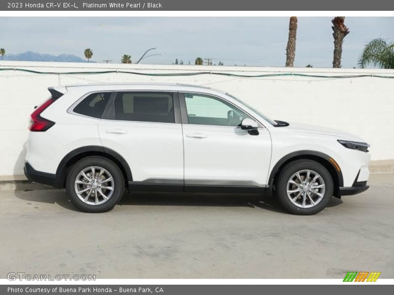 Platinum White Pearl / Black 2023 Honda CR-V EX-L
