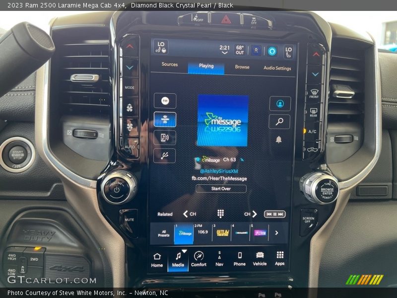 Controls of 2023 2500 Laramie Mega Cab 4x4