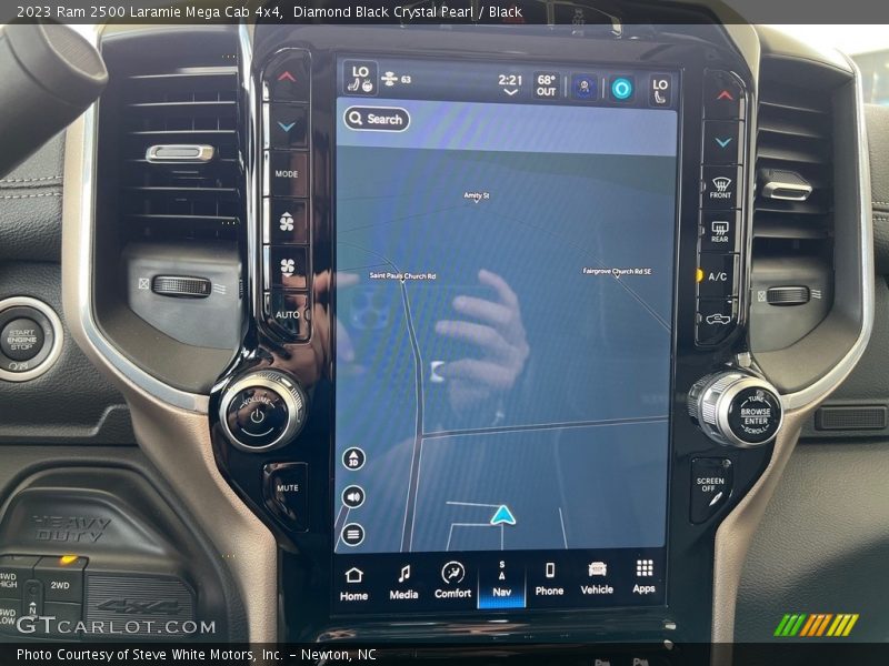 Navigation of 2023 2500 Laramie Mega Cab 4x4