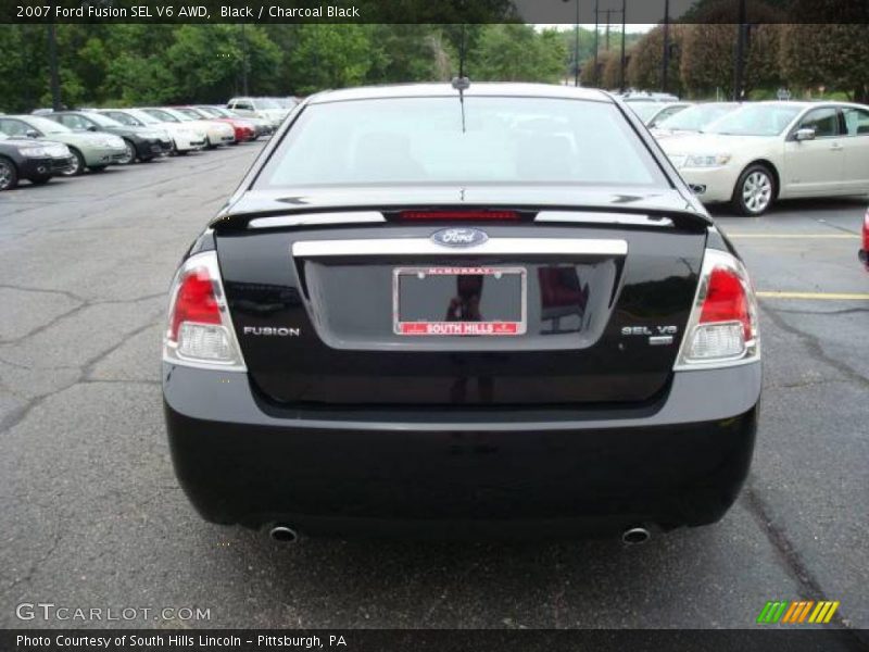Black / Charcoal Black 2007 Ford Fusion SEL V6 AWD