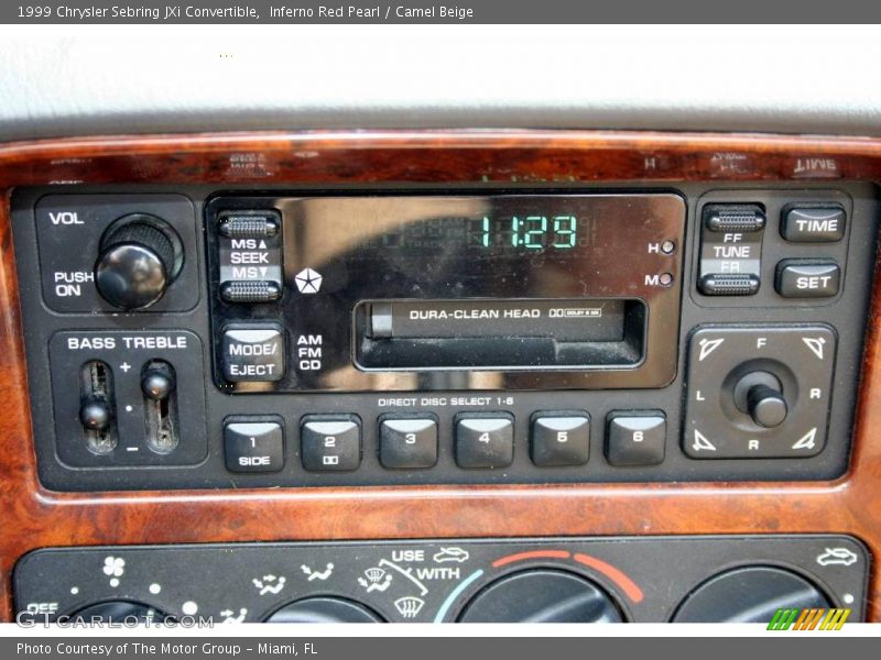 Inferno Red Pearl / Camel Beige 1999 Chrysler Sebring JXi Convertible