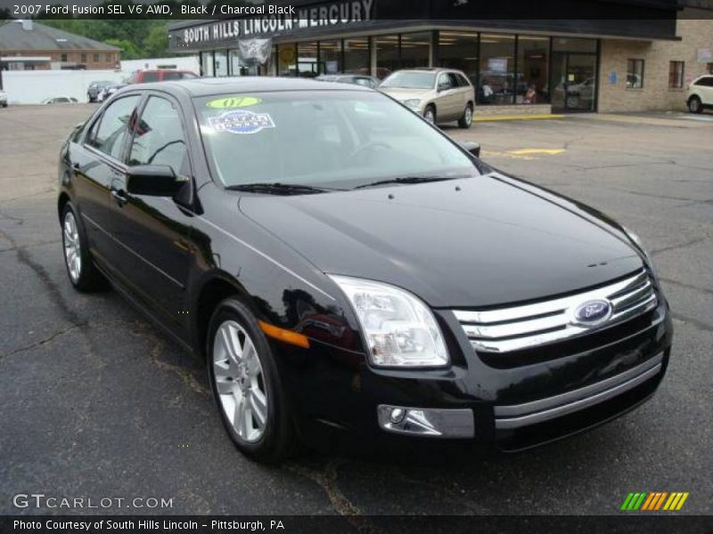Black / Charcoal Black 2007 Ford Fusion SEL V6 AWD