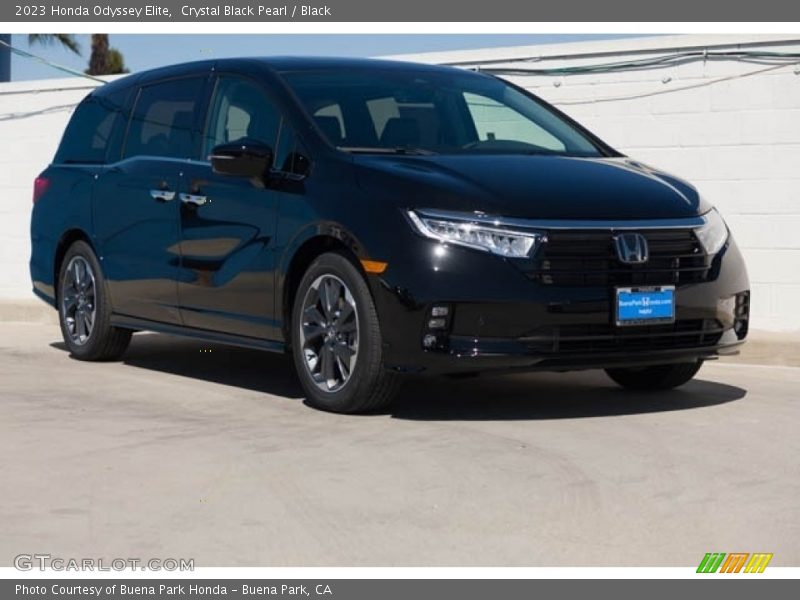 Crystal Black Pearl / Black 2023 Honda Odyssey Elite