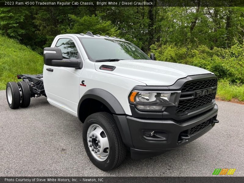 Front 3/4 View of 2023 4500 Tradesman Regular Cab Chassis