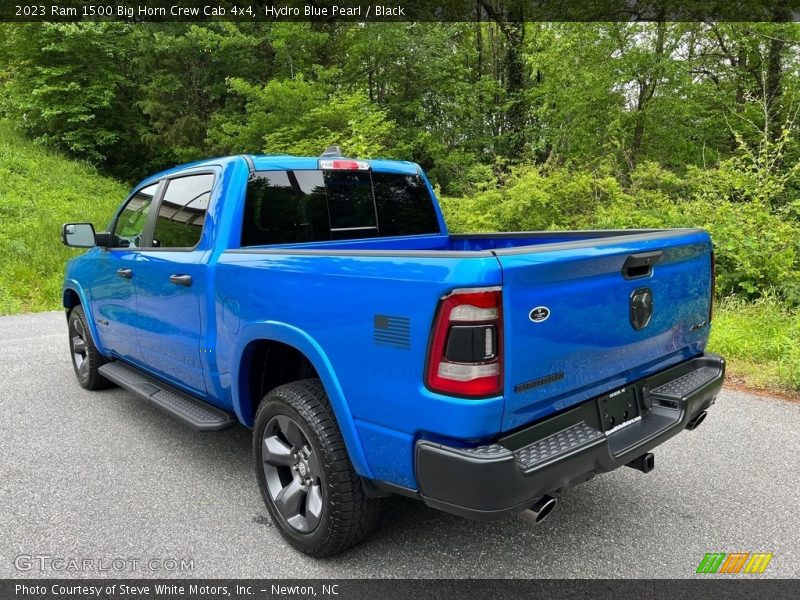 Hydro Blue Pearl / Black 2023 Ram 1500 Big Horn Crew Cab 4x4