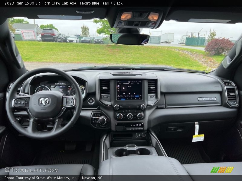 Hydro Blue Pearl / Black 2023 Ram 1500 Big Horn Crew Cab 4x4
