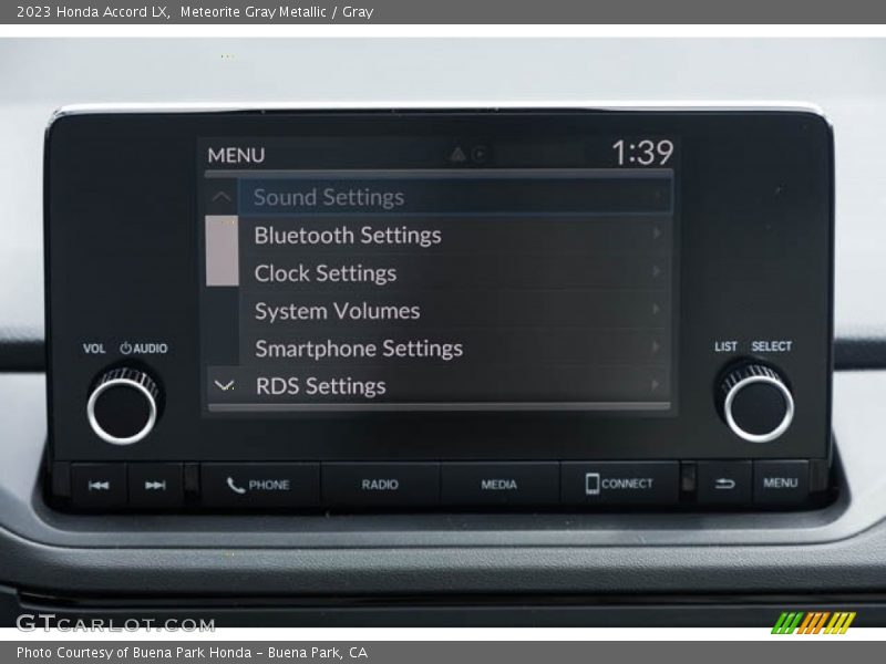 Meteorite Gray Metallic / Gray 2023 Honda Accord LX