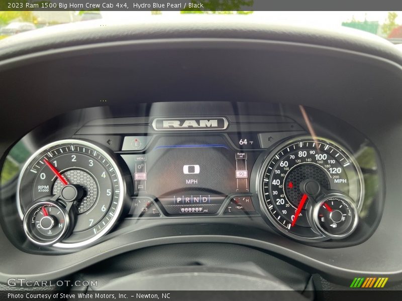 Hydro Blue Pearl / Black 2023 Ram 1500 Big Horn Crew Cab 4x4