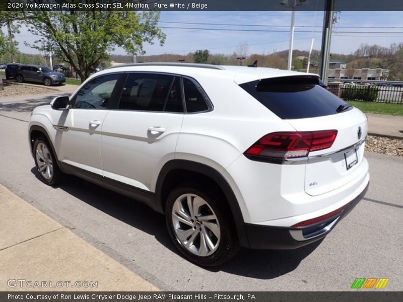 Pure White / Beige 2020 Volkswagen Atlas Cross Sport SEL 4Motion