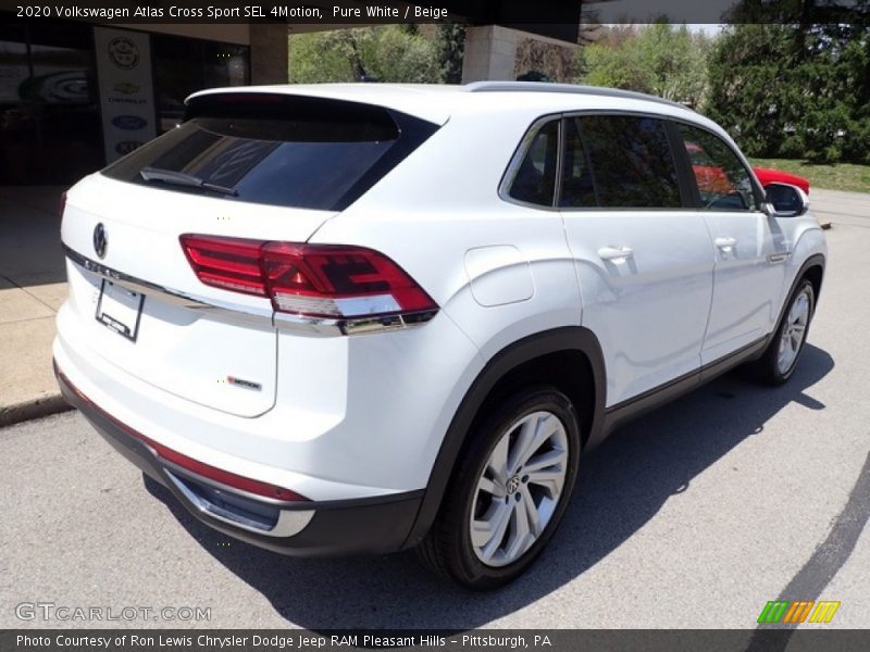 Pure White / Beige 2020 Volkswagen Atlas Cross Sport SEL 4Motion