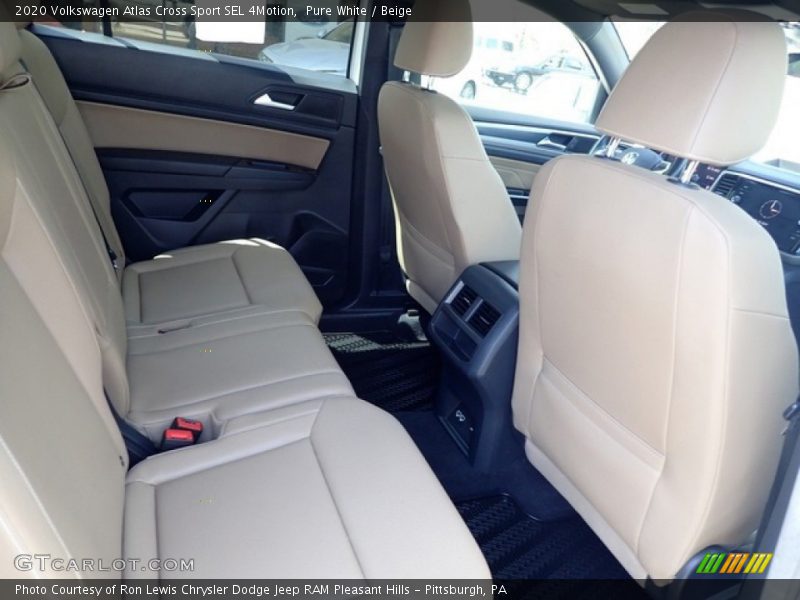 Pure White / Beige 2020 Volkswagen Atlas Cross Sport SEL 4Motion