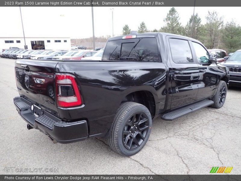 Diamond Black Crystal Pearl / Black 2023 Ram 1500 Laramie Night Edition Crew Cab 4x4