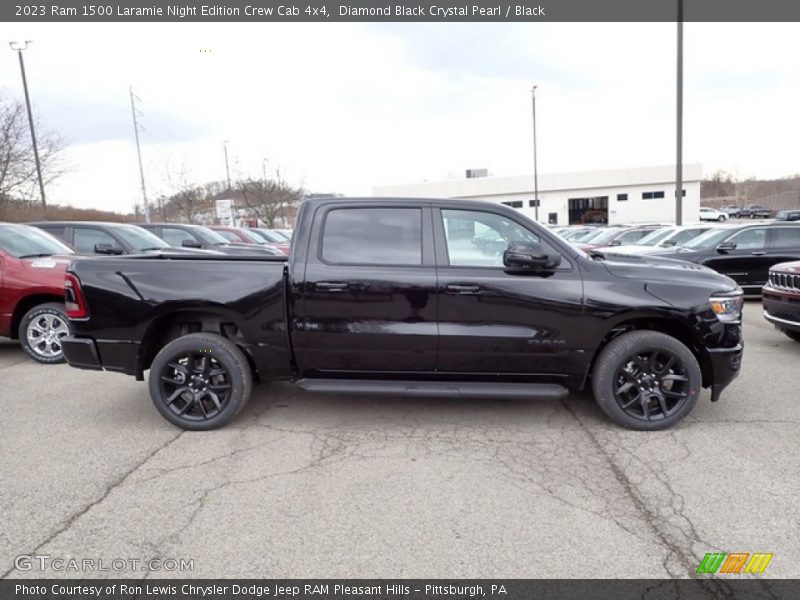  2023 1500 Laramie Night Edition Crew Cab 4x4 Diamond Black Crystal Pearl