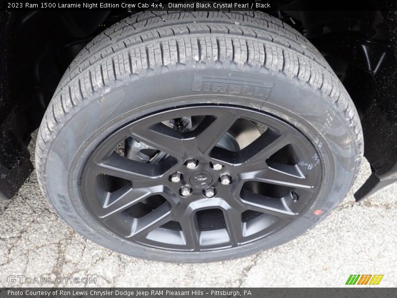 Diamond Black Crystal Pearl / Black 2023 Ram 1500 Laramie Night Edition Crew Cab 4x4