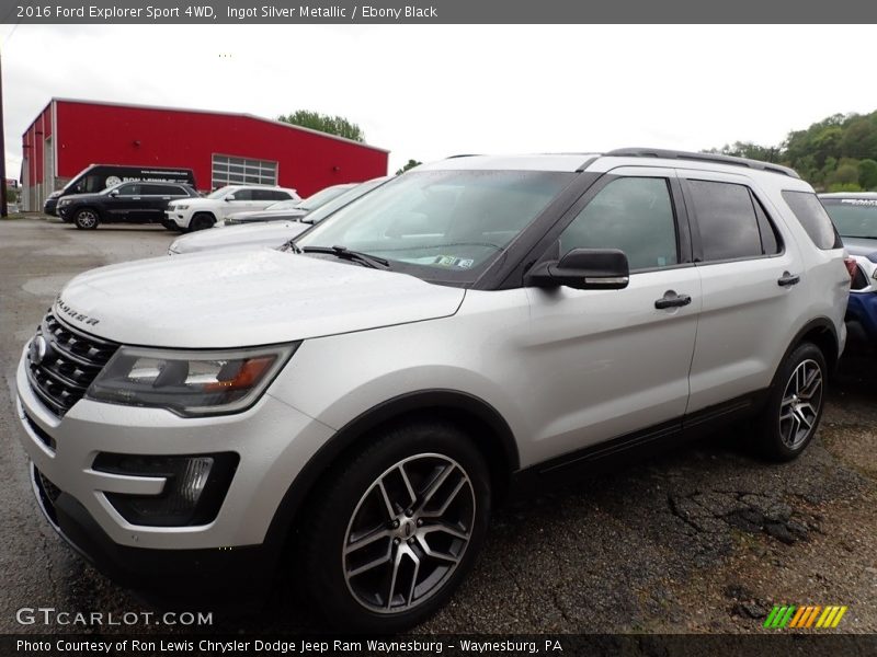 Ingot Silver Metallic / Ebony Black 2016 Ford Explorer Sport 4WD