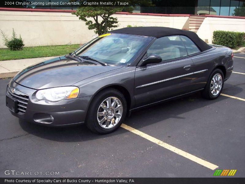 Graphite Metallic / Taupe 2004 Chrysler Sebring Limited Convertible