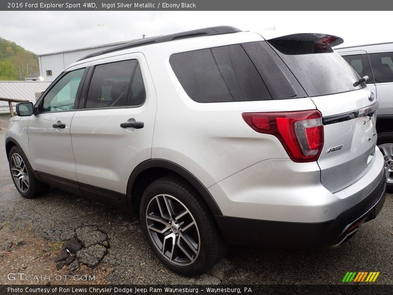 Ingot Silver Metallic / Ebony Black 2016 Ford Explorer Sport 4WD