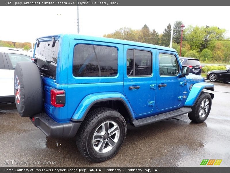 Hydro Blue Pearl / Black 2022 Jeep Wrangler Unlimited Sahara 4x4