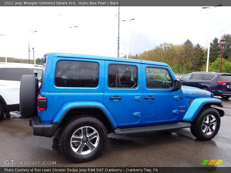 Hydro Blue Pearl / Black 2022 Jeep Wrangler Unlimited Sahara 4x4