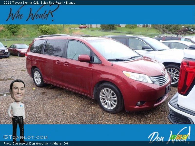 Salsa Red Pearl / Bisque 2012 Toyota Sienna XLE