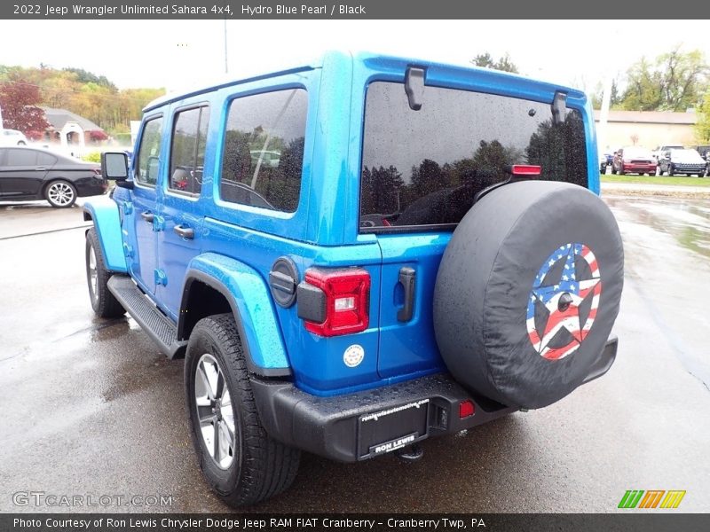 Hydro Blue Pearl / Black 2022 Jeep Wrangler Unlimited Sahara 4x4
