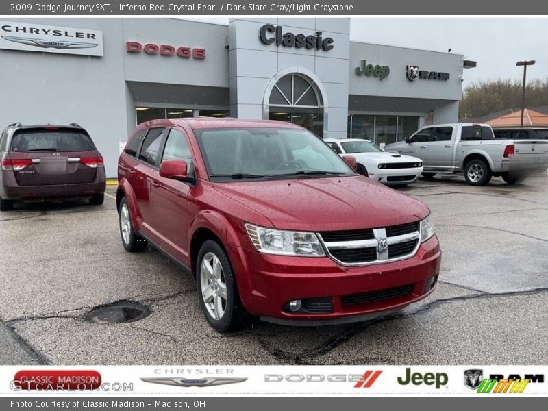 Inferno Red Crystal Pearl / Dark Slate Gray/Light Graystone 2009 Dodge Journey SXT