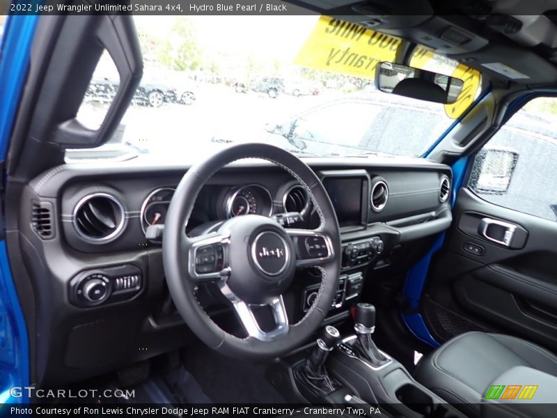 Hydro Blue Pearl / Black 2022 Jeep Wrangler Unlimited Sahara 4x4
