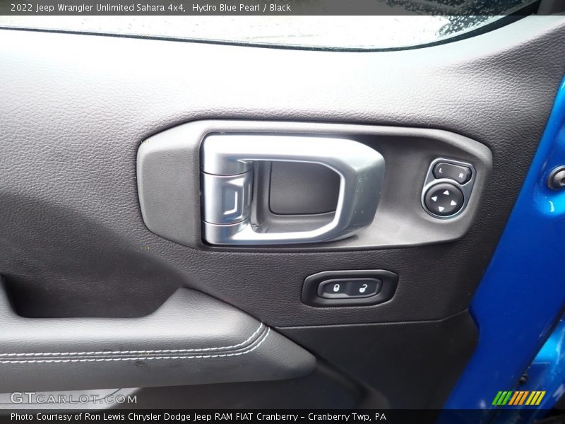 Hydro Blue Pearl / Black 2022 Jeep Wrangler Unlimited Sahara 4x4
