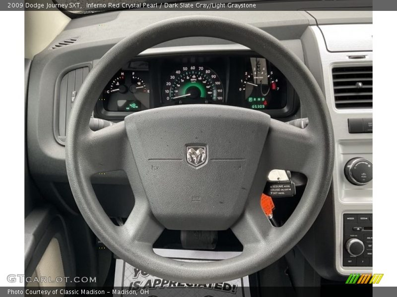 Inferno Red Crystal Pearl / Dark Slate Gray/Light Graystone 2009 Dodge Journey SXT
