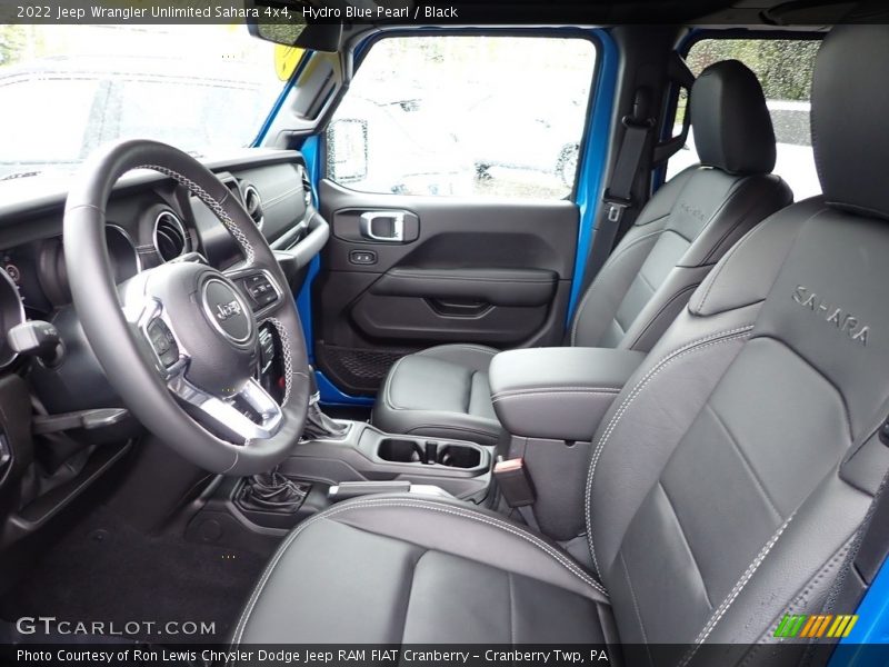 Hydro Blue Pearl / Black 2022 Jeep Wrangler Unlimited Sahara 4x4